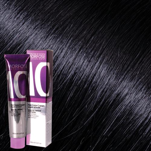 Morfose 10 Hair Color Cream 100ml Blue Black 1.1