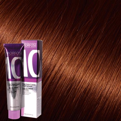 Morfose 10 Hair Color Cream 100ml Copper Brown 6.34