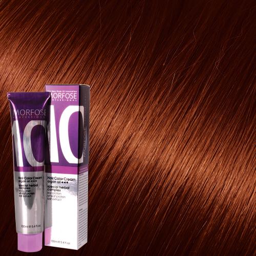 Morfose 10 Hair Color Cream 100ml Dark Intense Copper 6.44