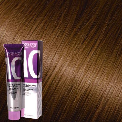 Morfose 10 Hair Color Cream 100ml Hot Chocolate Brown 7.35