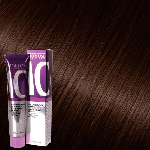 Morfose 10 Hair Color Cream 100ml Intense Caramel Brown 5.77