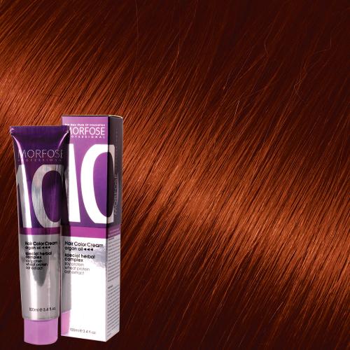 Morfose 10 Hair Color Cream 100ml Intense Copper 7.44