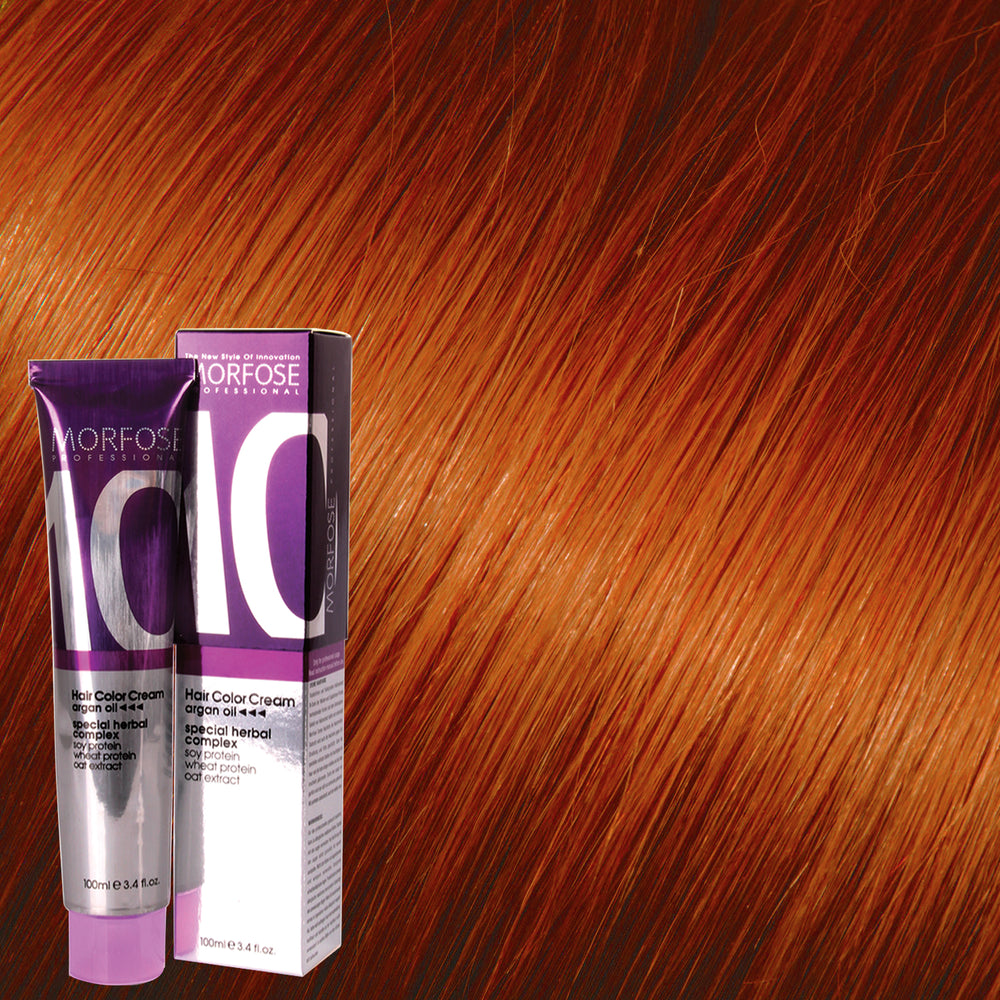 Morfose 10 Hair Color Cream 100ml Light Copper Auburn 8.34