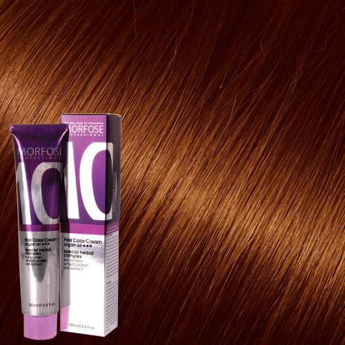 Morfose 10 Hair Color Cream 100ml Light Copper Brown 7.34