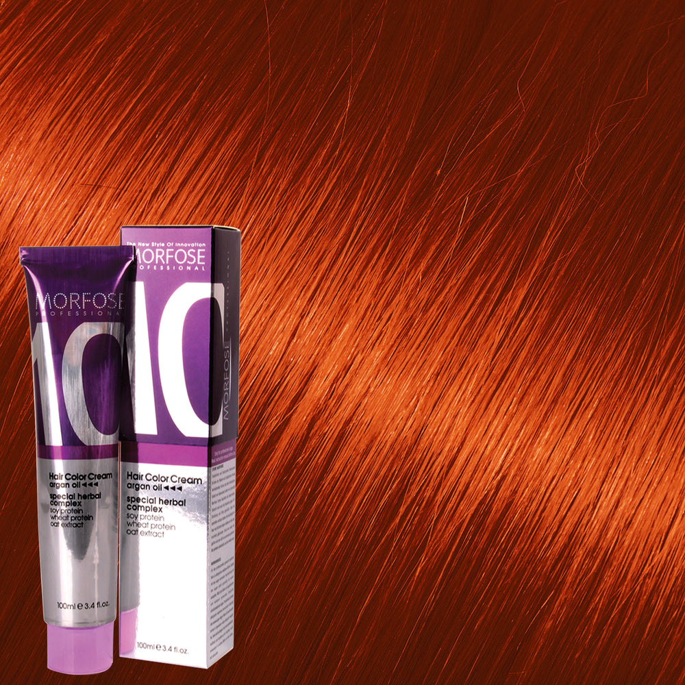 Morfose 10 Hair Color Cream 100ml Light Intense Copper 8.44