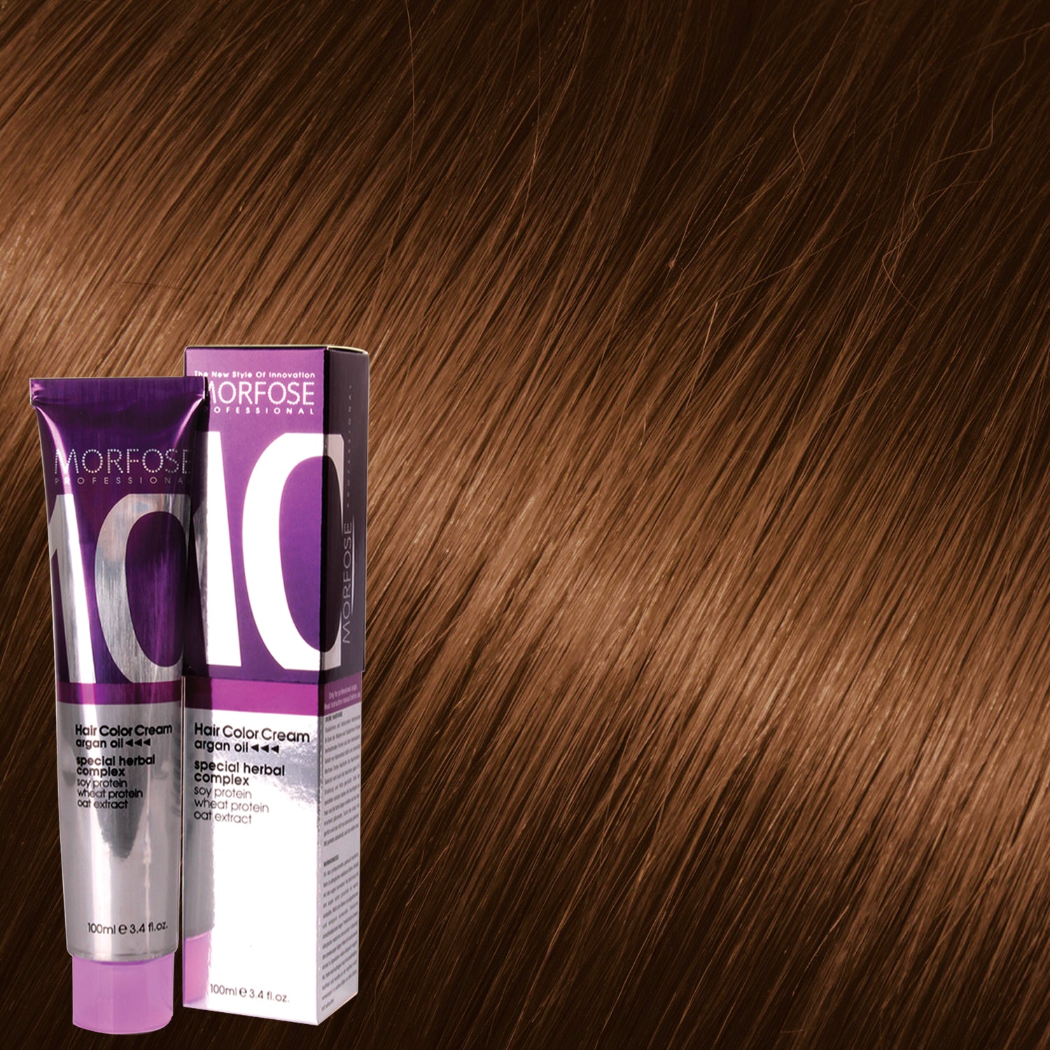 Morfose 10 Hair Color Cream 100ml Mocha brown 8.74