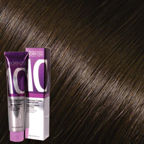 Morfose 10 Hair Color Cream 100ml Natural Dark Ash Auburn 6.1